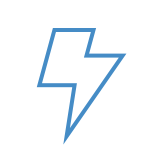 blue lightning icon