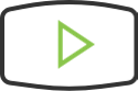 green and black youtube logo icon