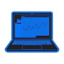 laptop with data sheet open in blue color iMusician Music Analytics