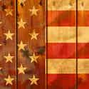 American Flag Painted on Wood
