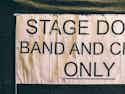 back stage door sign