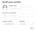 Build your profile on pinterest