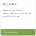 Créer une Sortie sur iMusician Tableau de bord iMusician - Bouton vert créer une sortie