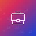 Colorful Background with Suitcase