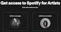 Get access spotify for artists manager