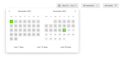 Tablas de calendario iMusician Music Analytics Tablas de calendario iMusician Music Analytics