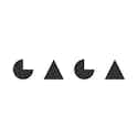 Gaga Label Logo schwarz auf weißem Hintergrund